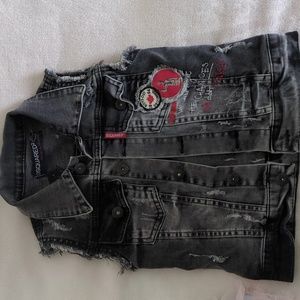 Beautiful jeans vest